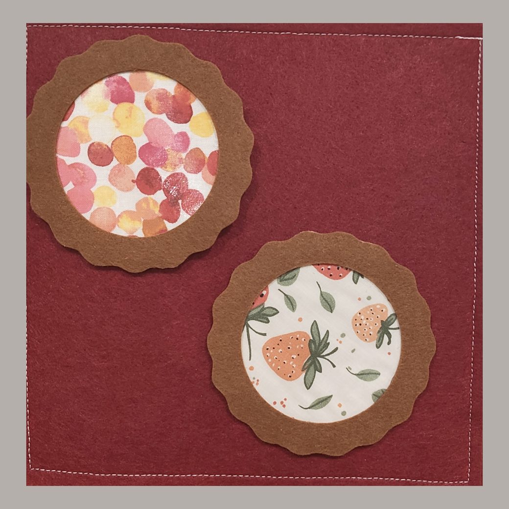 The other side of the page, where the pies come out to cool.